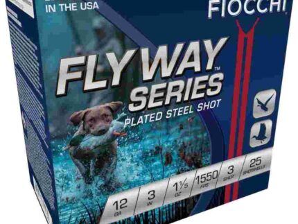 Fiocchi Flyway Steel Shotshells 12ga 3" 1-1/5oz 1550fps #3 25/ct