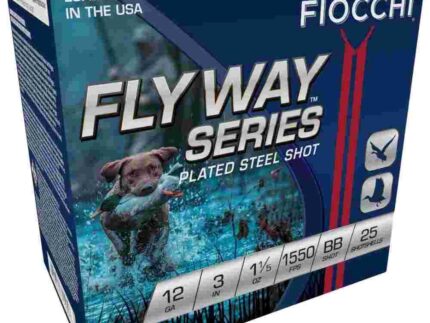Fiocchi Flyway Steel Shotshells 12ga 3" 1 1/5oz 1550fps #BB 25/ct