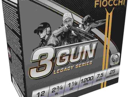 Fiocchi 3 Gun Match Shotshells 12ga 2-3/4" 1-1/8oz 1200 fps #7.5 25/ct