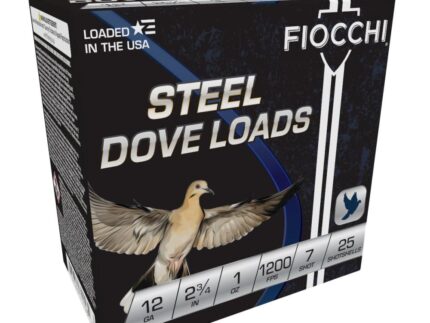 Fiocchi Steel Target Shotshells 12ga 2-3/4" 1oz 1200fps #7 25/ct