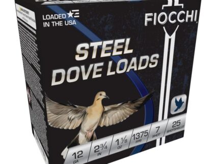 Fiocchi Steel Target Shotshells 12ga 2-3/4" 1-1/8oz 1375fps #7 25/ct