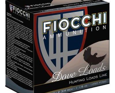 Fiocchi Lead Dove & Quail Shotshells 12ga 2-3/4 in 1-1/8 oz #8 1250 fps 25/ct