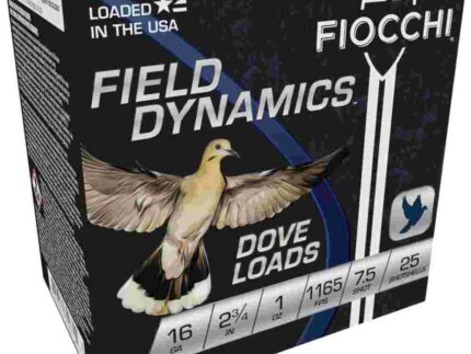 Fiocchi Lead Dove & Quail Shotshells 16ga 2-3/4 in 1oz 1165 fps #7.5 25/ct