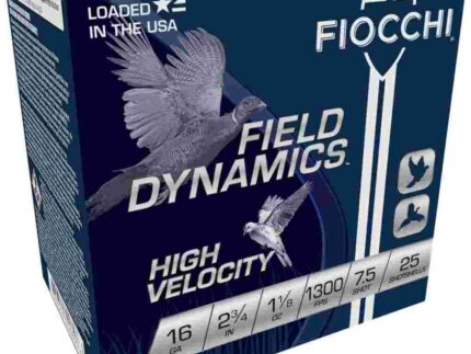 Fiocchi High Velocity Shotshells 16ga 2-3/4" 1-1/8oz #7.5 Hi Velocity 25/ct