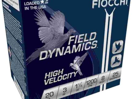 Fiocchi Field Dynamics Shotshells 20 ga 3" 1-1/4oz 1200fps #8 25/ct
