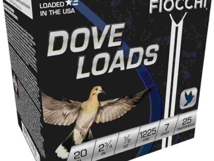 Fiocchi Steel Target Shotshells 20 ga 2-3/4" 7/8oz 1225fps #7 25/ct