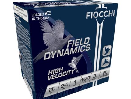 Fiocchi High Velocity Shotshells 20ga. 2-3/4" 1oz #7.5 25/ct
