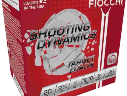 Fiocchi Exacta Heavy Shooting Dynamics Shotshells 20ga 2-3/4 in 7/8 oz 1210 fps #8 25/ct