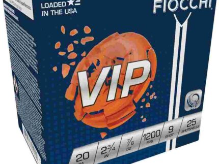 Fiocchi VIP Shotshells 20 ga 2-3/4" 7/8 oz 1200 fps #9 25/ct
