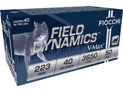Fiocchi Extrema Rifle Ammunition .223 Rem 40 gr V-MAX 3650 fps 50/rd