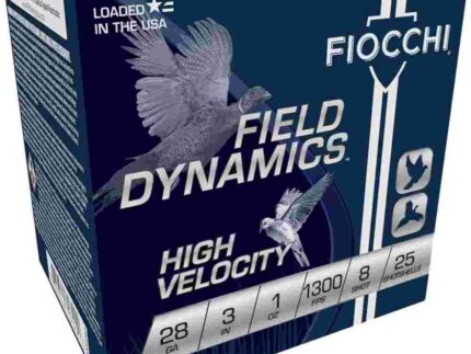 Fiocchi High Velocity Shotshells 28 ga 3" 1 oz 1300 fps #8 25/ct