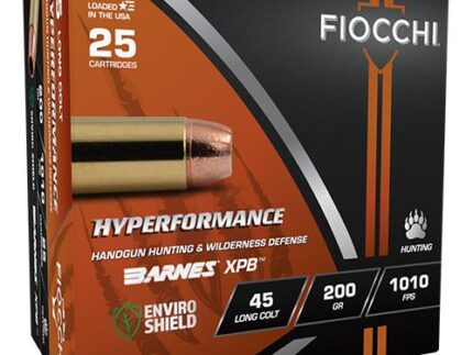 FIOCCHI Hyperformance Hunt Handgun Ammunition 45 LC 200gr HP 1010 fps 25/ct