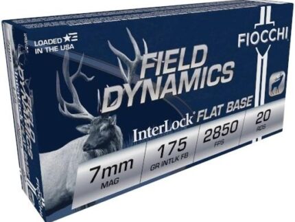 Fiocchi Shooting Dynamics Rifle Ammunition 7mm Rem Mag 175 gr FB 2850 fps 20/ct
