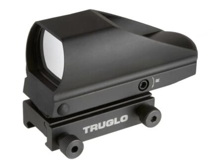 Truglo Tru-Brite Multi-Reticle Dual Color Open Red Dot Sight 24x34mm Window Black Boxed
