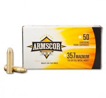 Armscor Handgun Ammunition .357 Mag 158 gr FMJ 1826 fps 50/ct