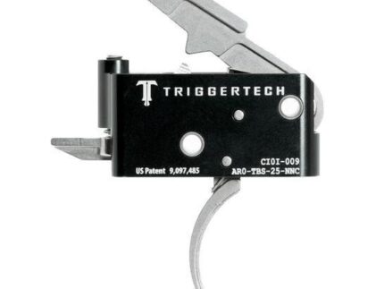 TriggerTech AR15 Adaptable Curved Trigger 2 Stage Adjustable Stainless Steel/Black