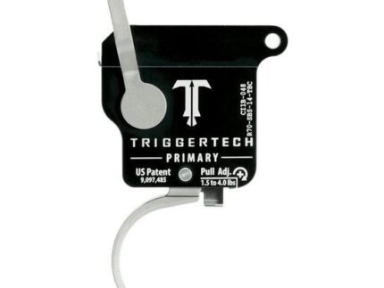TriggerTech Rem 700 Primary Curved Trigger Single Stage Stainless Steel/Black