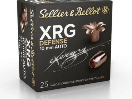 Sellier & Bellot XRG Defense Handgun Ammunition 10mm Auto 130gr HP 1362 fps 25/ct