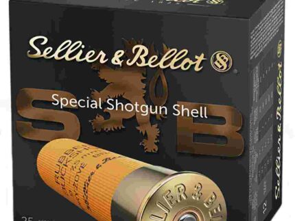 Sellier & Bellot Shotgun Ammunition 12 ga 2 5/8"  15 plts Rubber  - 25/box