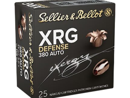 Sellier & Bellot XRG Defense Handgun Ammunition 380 ACP 77gr HP 1116 fps 25/ct