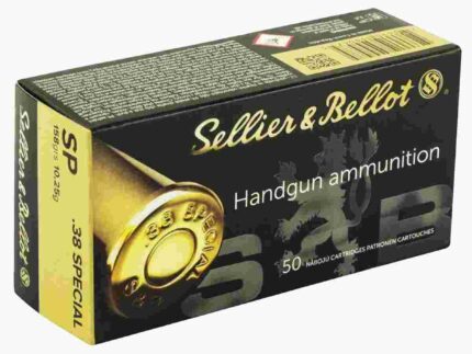 Sellier & Bellot Pistol & Revolver Ammo .38 Special 158 gr SP 50/Box