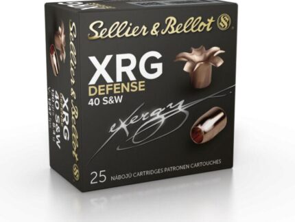 Sellier & Bellot XRG Defense Handgun Ammunition .40 S&W 130gr HP 1247 fps 25/ct