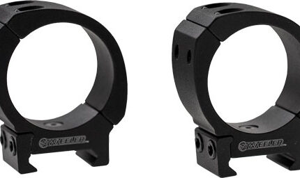 WHEELER SPORTER WEAVER/PIC - SCOPE RINGS 1" MED MT BLACK