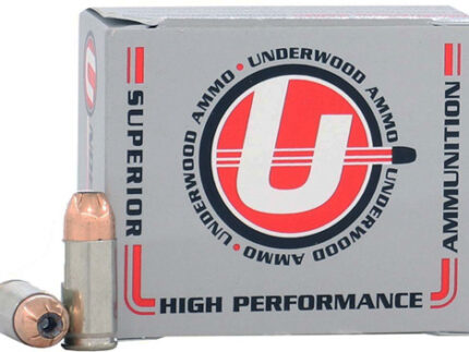UNDERWOOD 9MM LUGER +P+ 115GR - JHP 20RD 10BX/CS