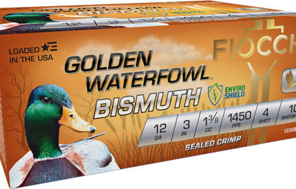 FIOCCHI GOLDEN BISMUTH 12GA 3" - 1-3/8OZ #4 1450FPS 10RD 10BX/C
