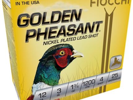 FIOCCHI GOLDEN PHEASANT 12GA - 3" 1-3/4OZ #4 25RD 10BX/CS