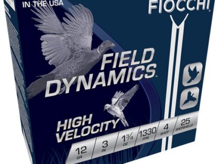 FIOCCHI 12GA 3" 1-3/4OZ #4 - 1330FPS 25RD 10BX/CS