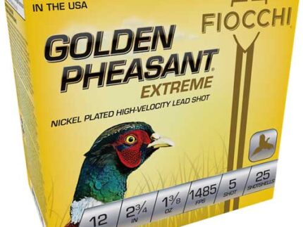 FIOCCHI GOLDEN PHEASANT 12GA - 2.75" 1-3/8OZ #5 25RD 10BX/CS