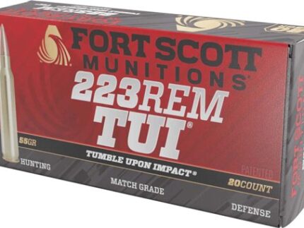 FORT SCOTT 223 REM 55GR TUI - SOLID COPPER 20RD 25BX/CS