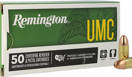 REMINGTON UMC 9MM LUGER 115GR - FMJ 50RD 10BX/CS