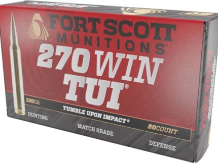 FORT SCOTT 270 WIN 130GR TUI - SOLID COPPER 20RD 10BX/CS
