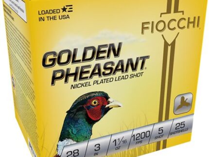 FIOCCHI GOLDEN PHEASANT 28GA - 3" 1-1/16OZ #5 25RD 10BX/CS