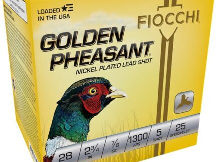FIOCCHI GOLDEN PHEASANT 28GA - 2.75" 7/8OZ #5 25RD 10BX/CS