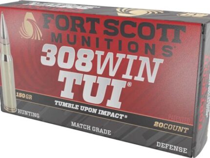 FORT SCOTT 308 WIN 150GR TUI - SOLID COPPER 20RD 10BX/CS