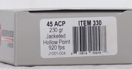 UNDERWOOD 45 ACP 230GR JHP - 20RD 10BX/CS