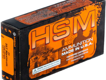 HSM 357 MAXIMUM 158GR JHP - 20RD 25BX/CS