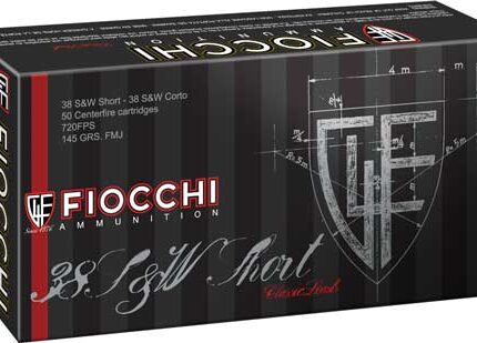 FIOCCHI 38 S&W SHORT 145GR FMJ - 50RD 20BX/CS