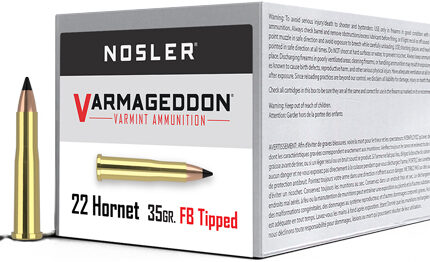 NOSLER VARMAGEDDON 22 HORNET - 35GR FBT 50RD 10BX/CS