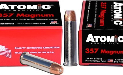 ATOMIC 357 MAG 158GR BONDED - JHP 20RD 10BX/CS