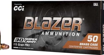 CCI BLAZER BRASS 30 SUPER - CARRY 115GR 50RD 20BX/CS