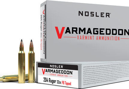 NOSLER VARMAGEDDON 204 RUGER - 32GR FBT 20RD 20BX/CS