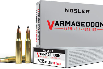 NOSLER VARMAGEDDON 222 REM - 50GR FBT 20RD 20BX/CS