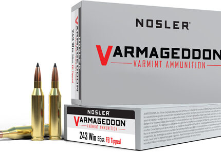 NOSLER VARMAGEDDON 243 WIN - 55GR FBT 20RD 10BX/CS
