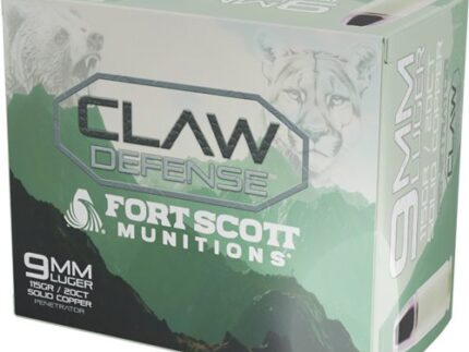 FORT SCOTT 9MM LUGER 115GR - CLAW DEFENSE FN 20RD 25BX/CS