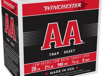 WINCHESTER AA 20GA 2.75" 7/8OX - #8 890FPS 250RD CASE LOT