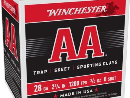 WINCHESTER AA 28GA 2.75" 3/4OZ - #8 1200FPS 250RD CASE LOT
